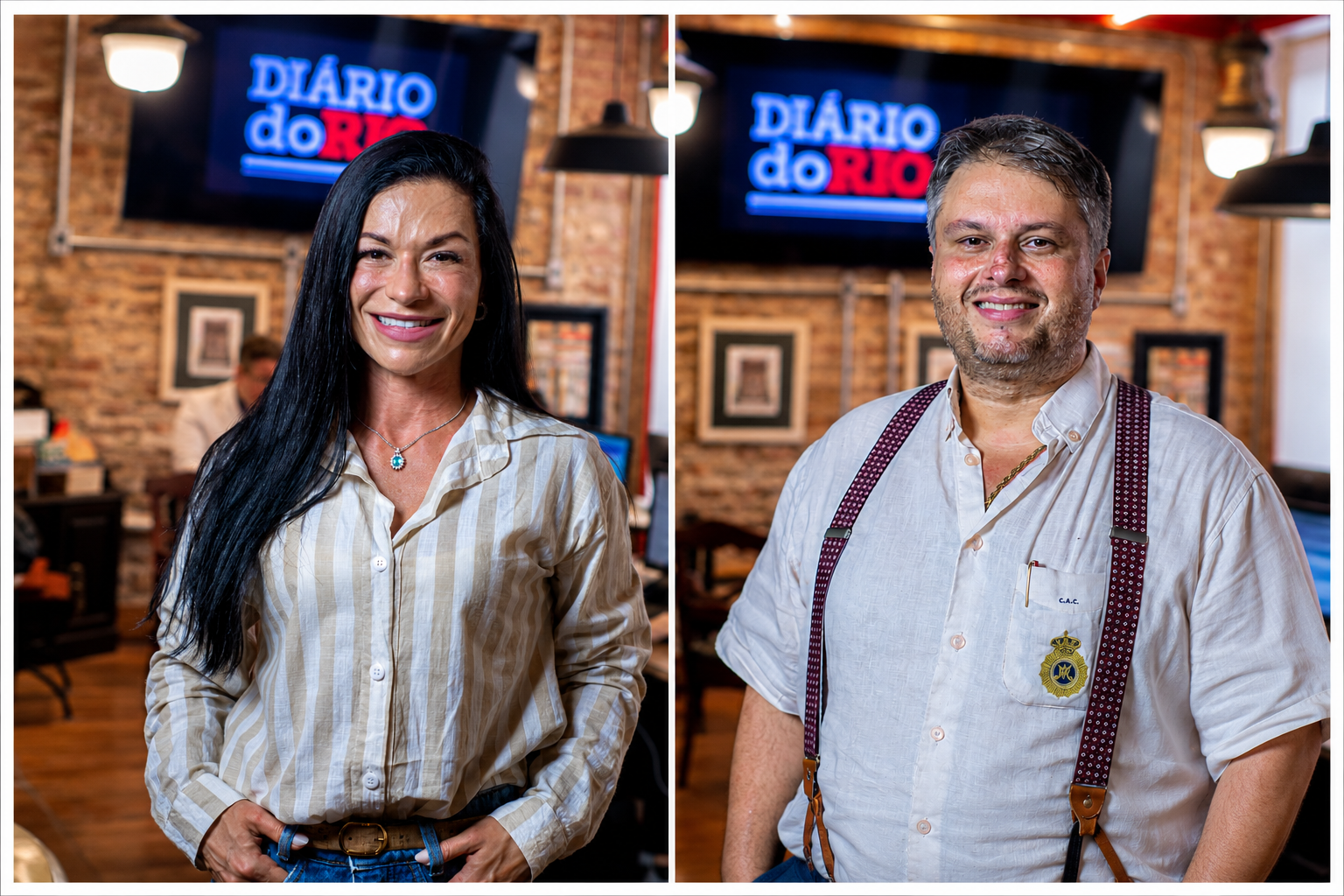 Cláudio André e Bruna Castro